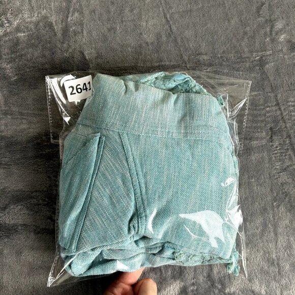 Nick & Mo Anthropologie Blue Jacket SZ Small Cottagecore Handkerchief Lace Hood - Picture 9 of 9